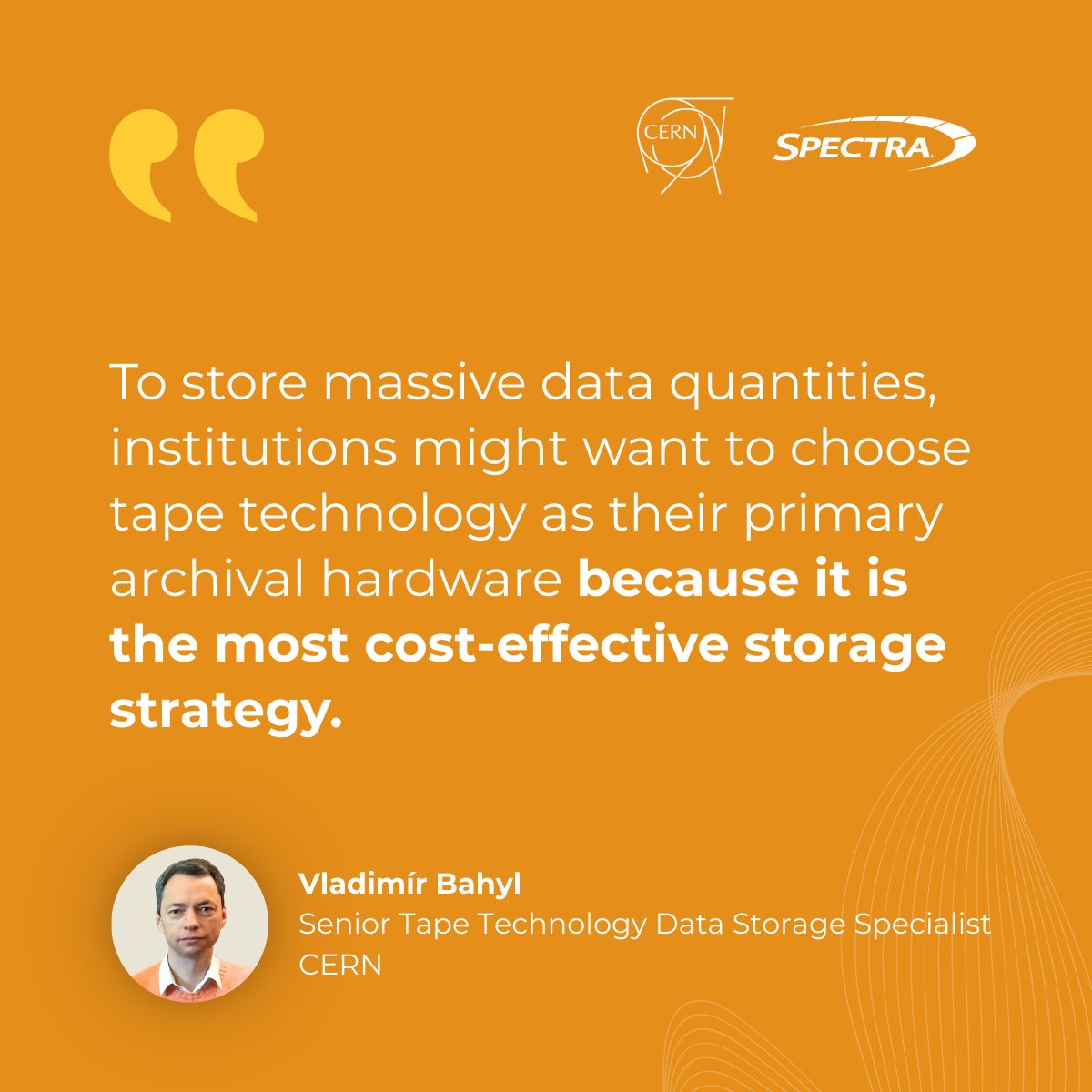 spectralogic's tweet image. How do you securely and affordably archive an exabyte of data? For Vladimir Bahyl, data storage expert at @CERN, tape-based infrastructure is the only cost-effective solution.

Read the full story on our blog to learn why👇

sl.spectralogic.com/4rfqHAS

#DataStorage #ExabyteEra