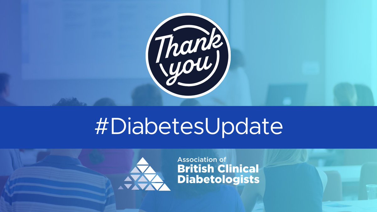 ABCDiab's tweet photo. We’d like to say a big thank you to our speakers, lecturers, abstract presenters, chairs and organisers who helped to make this year’s Diabetes Update programme possible.
If you didn’t join us, take a look at #DiabetesUpdate for highlights 🔍 https://t.co/2TmsBWwHu1