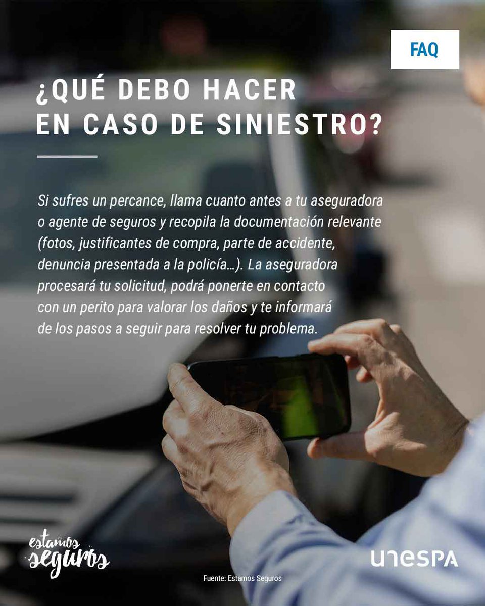 SegurosMarina's tweet photo. 🚗📱 ¿Sabes cuáles son los pasos que debes seguir para notificar a tu #seguro un #siniestro? #EstamosSeguros te lo explica para que no te pierdas en el proceso. https://t.co/tCrSfYsWxA