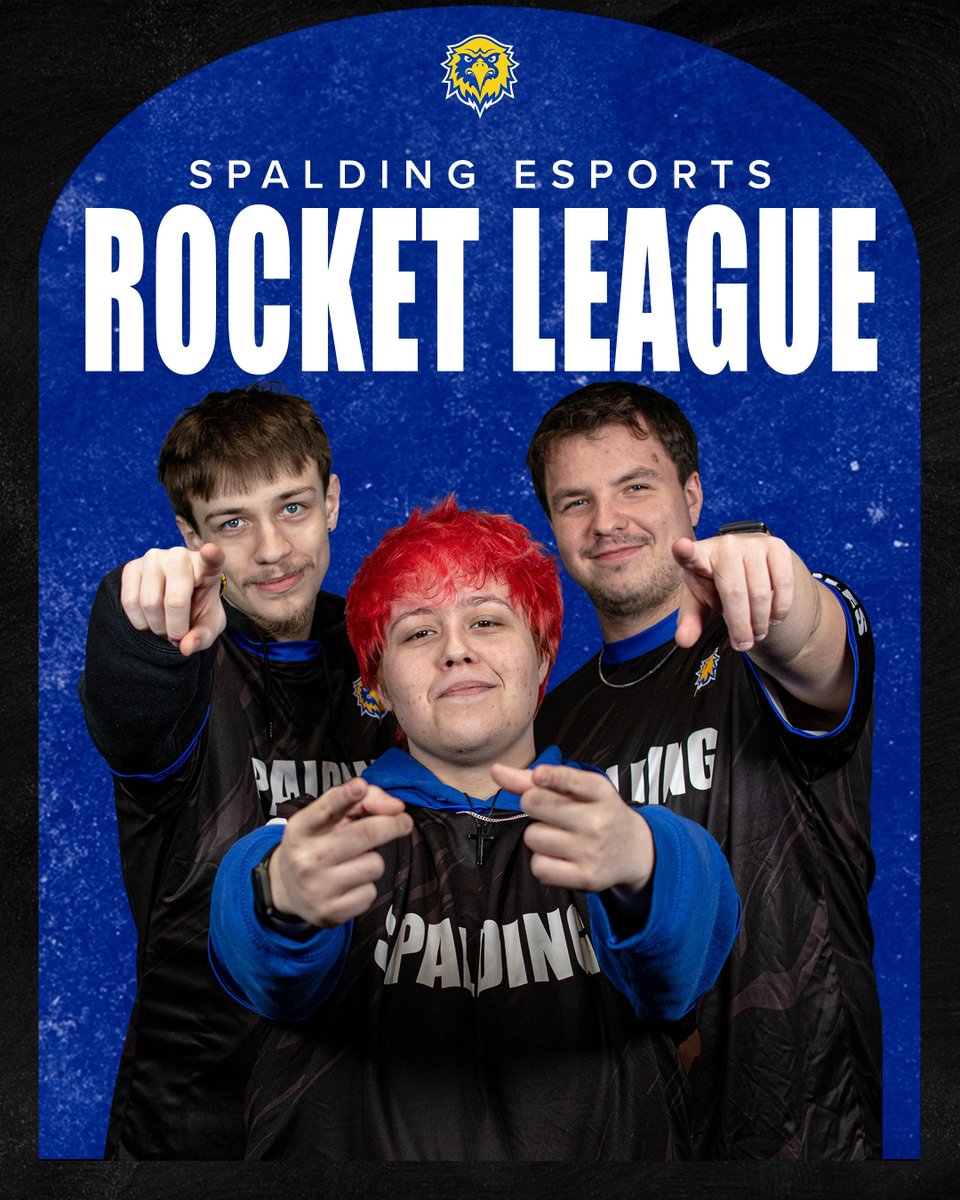 Here is your Spalding Esports Spring 26 Rocket League roster! Matt, Malakhi, and Michael will be debuting Thursday, February 5th at 8PM ET. Stay tuned as they look to make their mark on program history! 

#GoldStandard | #OneSpalding