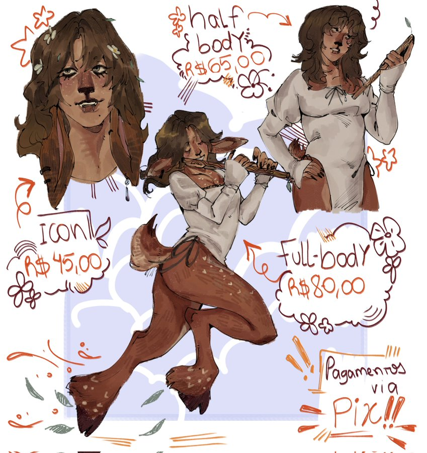 Oi galero! To oficialmente abrindo os slots de FEVEREIRO!  6 slots estão disponíveis, serão os únicos do mês! 🩷

Se tiver interesse, me chama na dm!

informações adicionais : acchioowcomms.straw.page