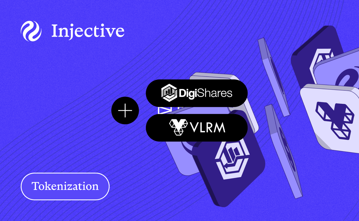 Institutions globally are rapidly adopting Injective to launch tokenized assets.

This week DigiShares, a global leader in white-label tokenization software for real world assets (RWAs), is integrating its  tokenization platform with Injective through a strategic collaboration