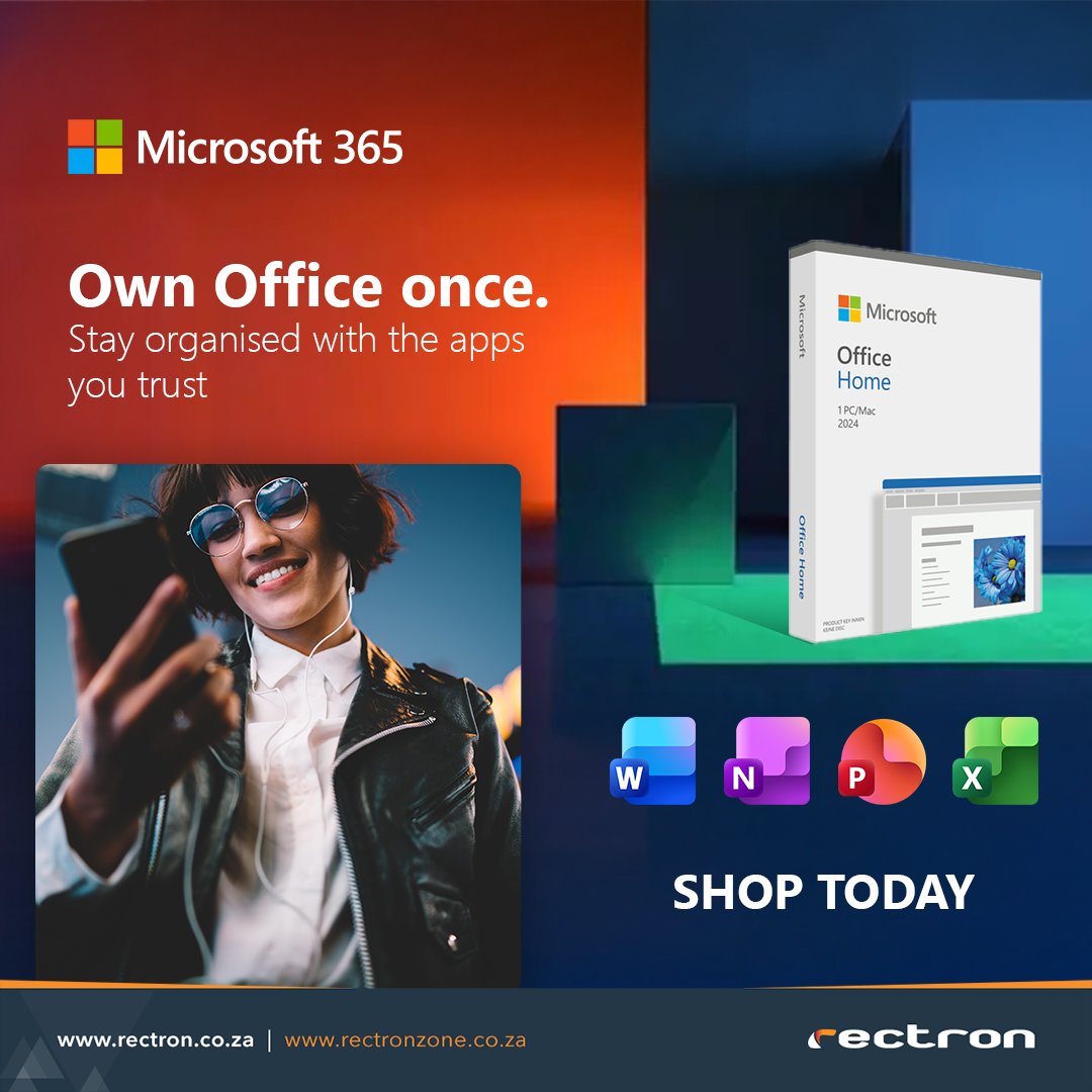 Own Office once — sell confidence every time.
Give your customers the reliability they expect with Office Home 2024:

🛒 Shop today on RectronZone: loom.ly/IAnsRqQ