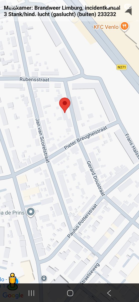 Gaslucht buiten in Venlo