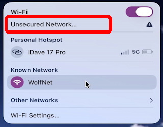 DaveTaylor's tweet image. Your Mac warns you that the wifi Internet connection is an "unsecured network". Yikes!! But is it safe to use? How do you mitigate any potential risk? Here's the full scoop, with all your options: askdavetaylor.com/safe-to-use-un… #security #macos #wifi