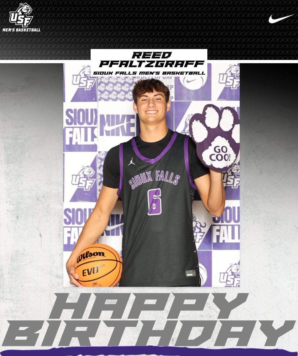 USFCougarsMBB's tweet photo. Happy birthday to our guy @pfaltree_1
Let’s have a great one! ⚫️⚪️⚫️⚪️
#CooFam | #BleedPurp https://t.co/sVj9yuTEHh