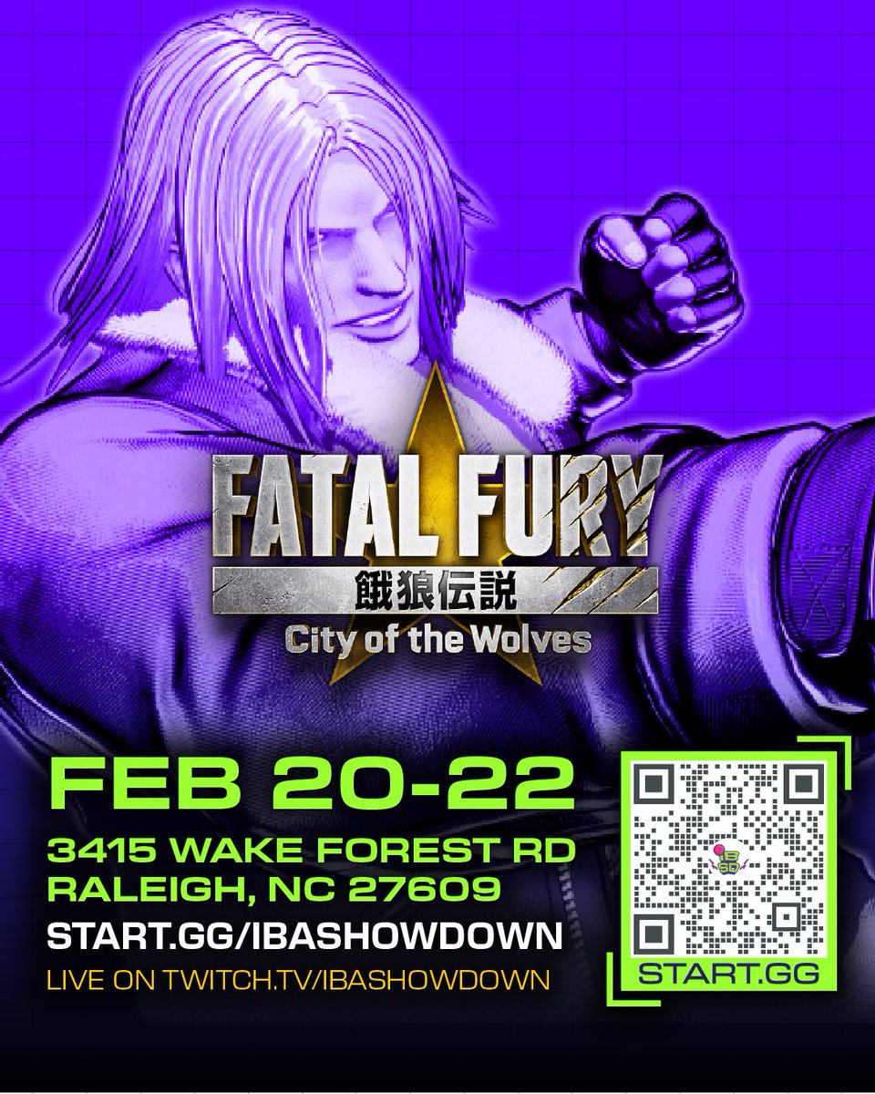 ibashowdown's tweet photo. We’re happy to announce that Fatal Gury: City of the Wolves has officially been added to the Ibashowdown lineup! Signups are open now, so get pre registered while you can! 

 #ibashowdown #ibashocon #raleighnc #NCFGC https://t.co/i6jQI7VeaP