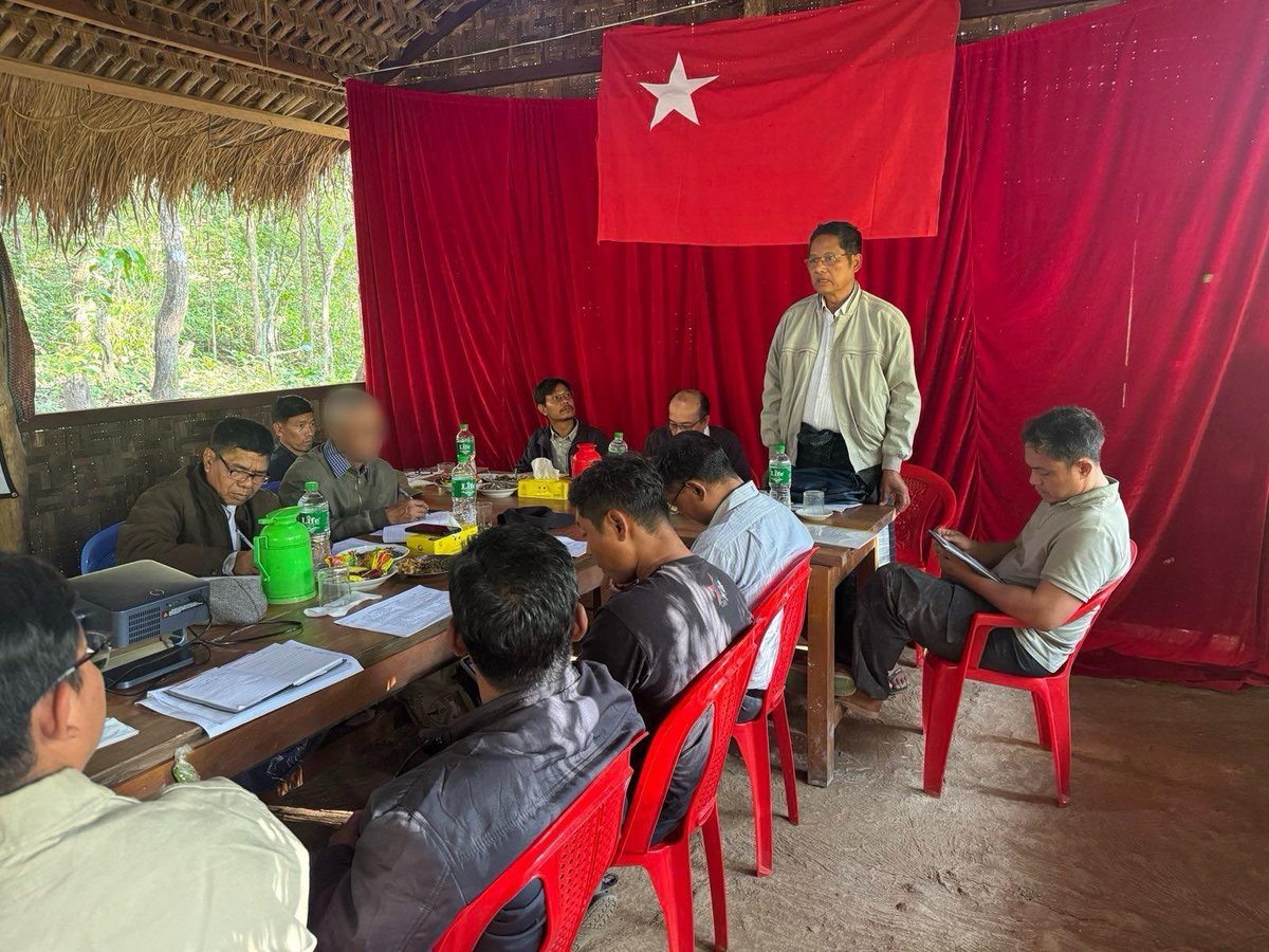 NUGMyanmar's tweet photo. National Unity Government Cabinet Members Meet with the Sagaing Federal Unit Interim Government
(29th January 2026)

Members of the National Unity Government (NUG) and the Sagaing Federal Unit Interim Government held an open and frank discussion on matters relating to the Division of Competency on 26 January 2026, at a location within a liberated area.

The meeting was attended on behalf of the National Unity Government by Union Minister for the Prime Minister’s Office, Dr. Zaw Wai Soe; Deputy Minister for Home Affairs and Immigration, U Kyaw Ni; Deputy Minister for Natural Resources and Environmental Conservation, Khun Saw Phu; together with relevant officials. Representing the Sagaing Federal Unit Interim Government were Chief Minister U Soe Oo; Deputy Chief Minister Dr. Aung Ne Win; Minister for Defence, U Ko Ko Aung; Minister for Home Affairs, U Moe Min Win; Minister for Planning and Finance, U Khant Wai Phyo; Minister for Electricity, Energy and Construction, U Than Hlaing; Minister for Forestry and Natural Resources, U Zin Min Tun; and Attorney General, U Aung Chit Nyo.

During the meeting, responsible officials from both sides discussed issues related to the Division of Competency. In particular, deliberations focused on provisions contained in the Division of Competency (DOC), which is maintained as a living document, including points on which agreement has been reached, aspects requiring revision, and areas requiring further supplementation. These matters will be formally submitted to the National Unity Government for continued consideration and follow-up action. The meeting also included mutual consultations on future processes necessary to enable the effective delivery of administrative, defence, financial, and public service functions.