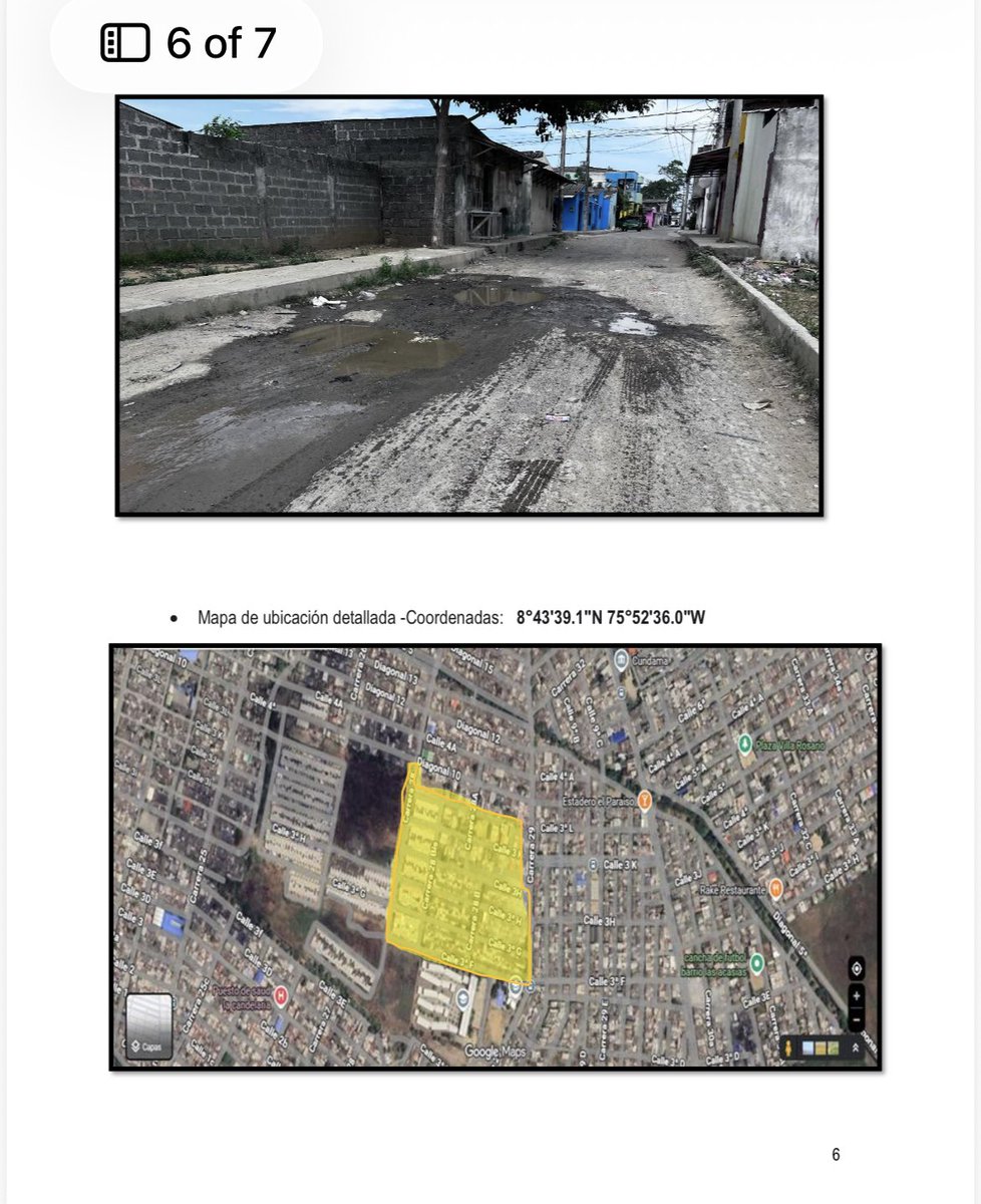 ANDREYHZ's tweet photo. @kerguelenhugo @kerguelenhugo. Favor reconsiderar la inclusión dentro del plan de pavimentación la comuna 4, barrio villa soñada. La respuesta al derecho de petición enviada es muy superflua. https://t.co/O5q2ooW13a