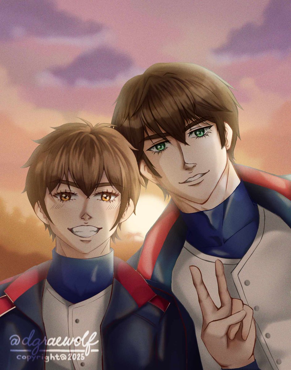 Chrisawa and sunset 🌅 
This was part of the Chrisawa week (late upload) 
#chrisawa #christakigawa #cswweekend2025 #cswweek #cswweekend