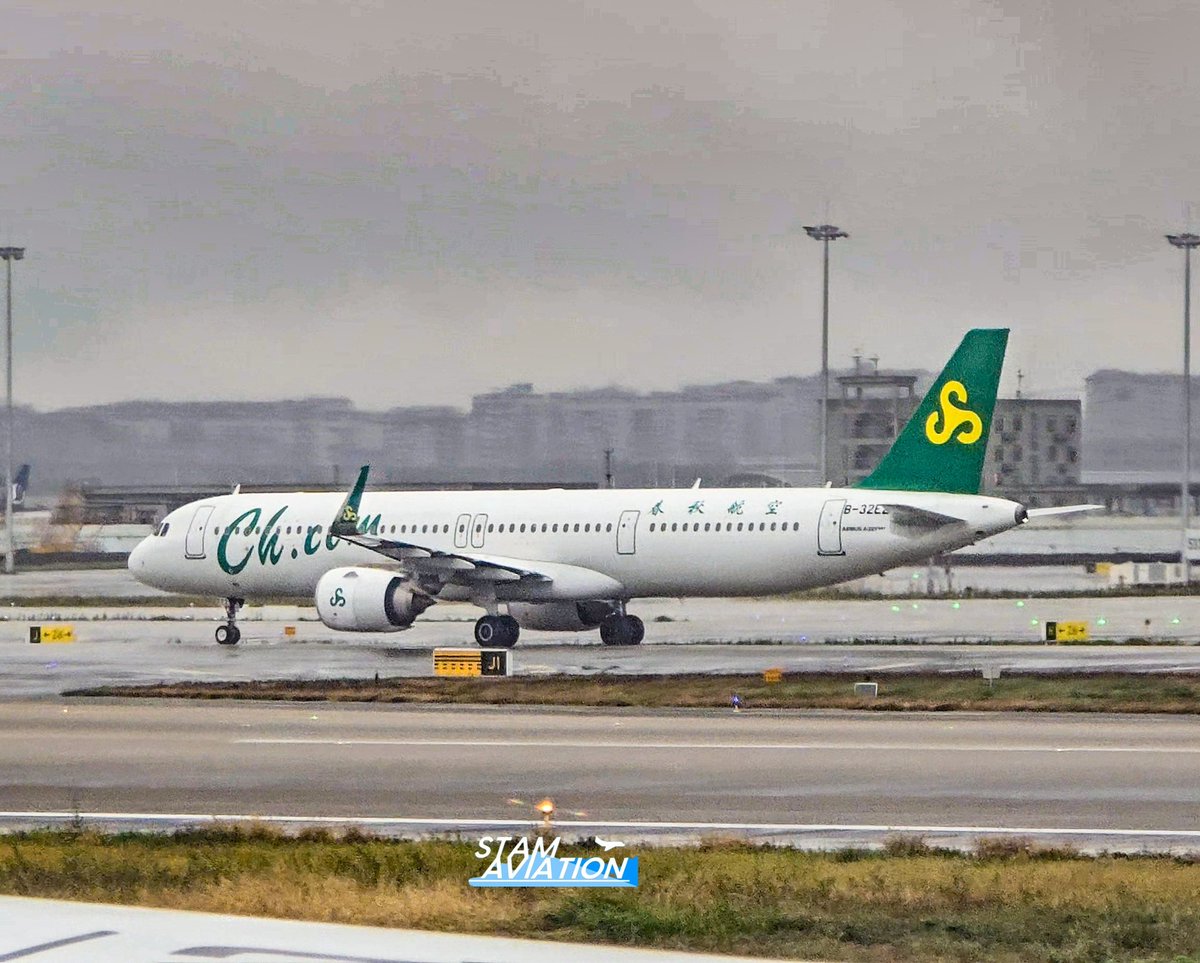 stamaviation's tweet image. My 1st aircraft picture at CKG (not CGK) in my file 

🇨🇳 Spring Airlines (9C/CQH) 
✈  Airbus 321-253 NX
✈  B-32E2
.
Eng: CFMI LEAP-1A33
.
🇨🇳 CKG-ZUCK on 07 Nov  2025
@indoflyer
@IkkoHaidar
@vinn_25
@tkmtomorixwb
#springairlines
#airbus321neo 
#KFA_Indonesia
#airbus321253nx