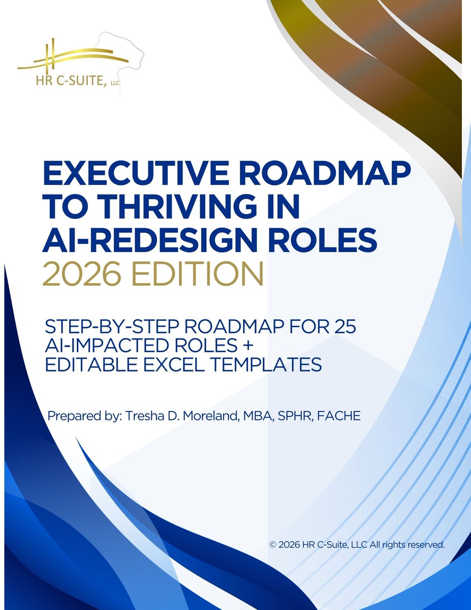 AI isn't replacing jobs, it's redesigning them.  My new Executive Roadmap to Thriving in AI-Redesigned Roles shows leaders how to evolve roles for retention, productivity, and resilience.  Practical tools + strategies to lead the change.  $297 Launch Special – Get it here