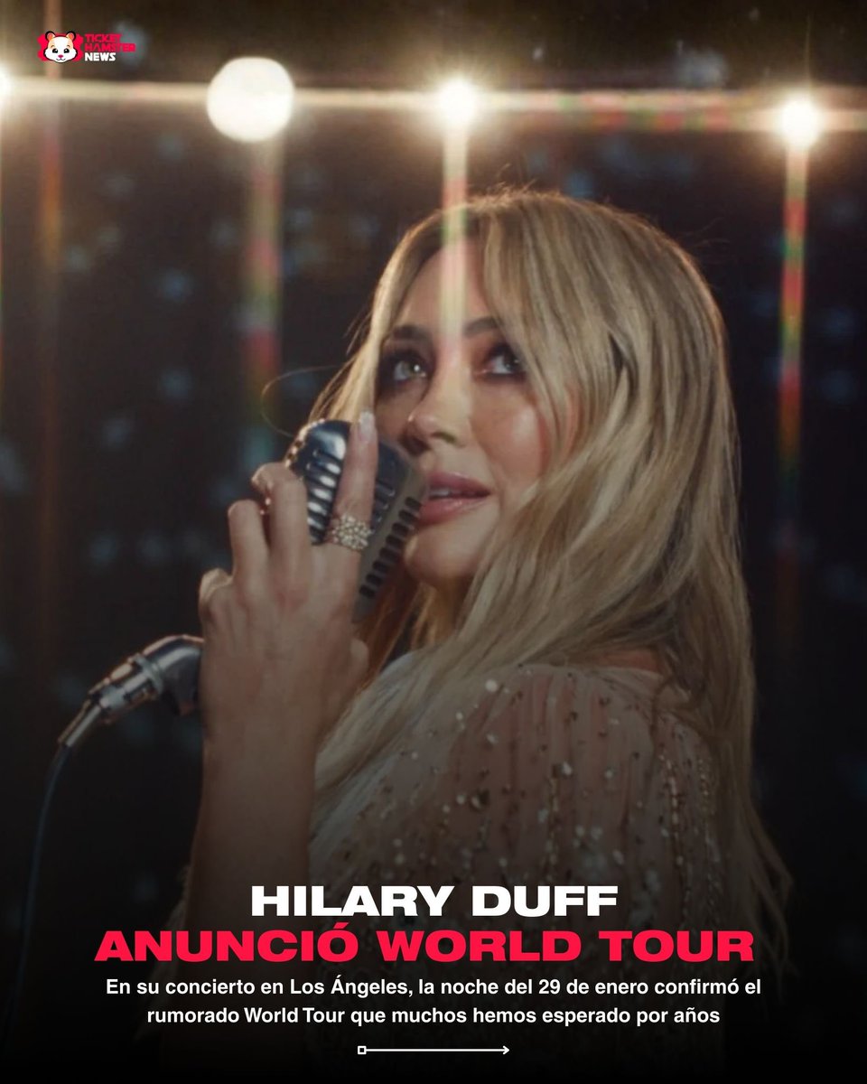 ticketelhamster's tweet photo. 🚨WORLD TOUR LOADING…

Hilary Duff confirma lo que muchos esperábamos, regresa con World Tour y muy pronto sabremos tendremos mas información… ✨

México? 🇲🇽 🙂‍↕️

#HilaryDuff #viral #trending https://t.co/mMEG6dXURI