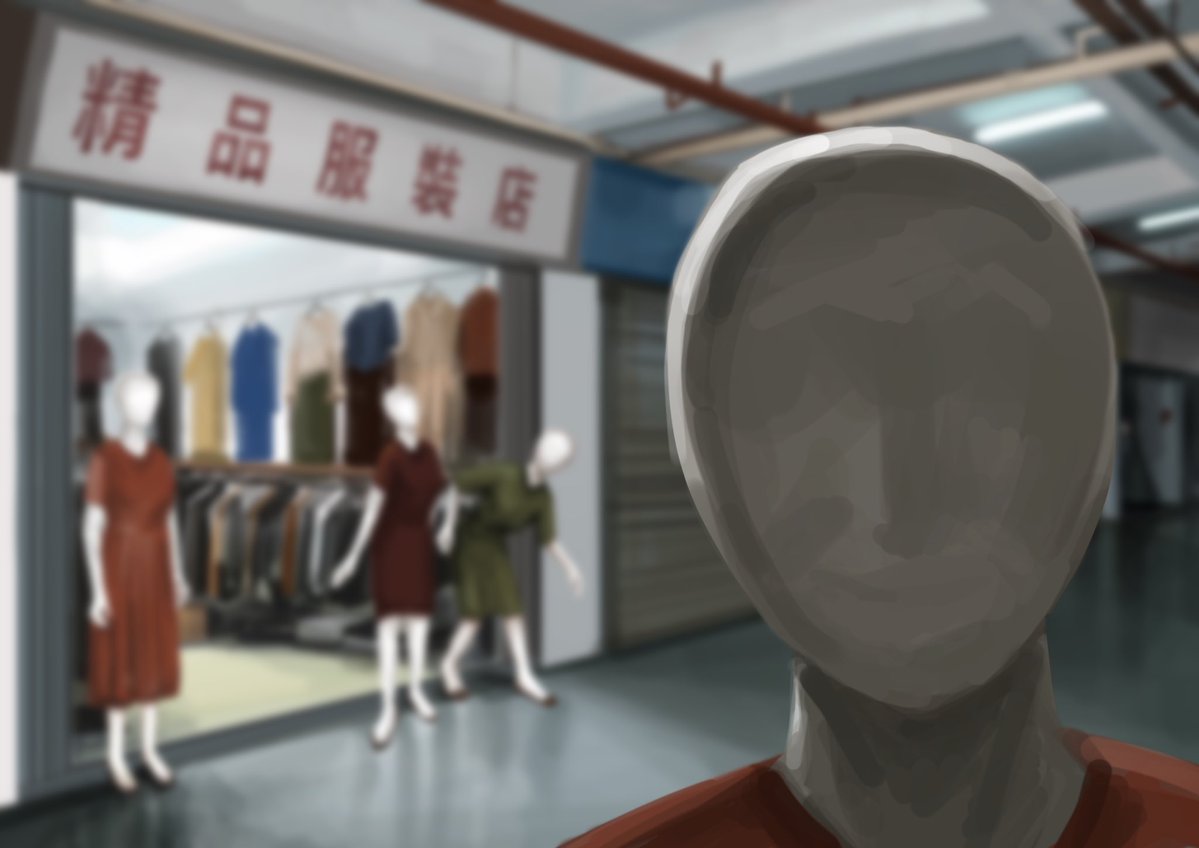 繁華熱鬧的商店街