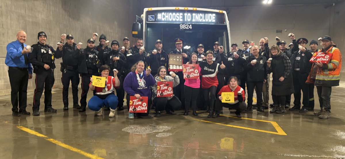 Burdettski1's tweet photo. ⁦@PtboPolice⁩ ⁦@ptbo_transit⁩ proud to support annual ⁦@TimHortons⁩ Donut Days for ⁦@SOOntario⁩ ⁦@SpecialOCody⁩ for our 23,000 Special Athletes.
Go out and purchase some in the next 3 days and give out to coworkers, family and friends!! Thanks ❤️ https://t.co/Bc2f4n8M2s