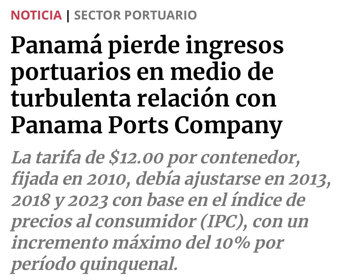RobertoJZuniga's tweet photo. En 2021, cuando se extendió la concesión de los puertos de PPC, muchos sectores del país advirtieron que el proceso se dio bajo condiciones poco transparentes, con serias dudas y señalamientos de posibles actos de corrupción de la administración pasada.

Lo que empieza mal, termina mal.