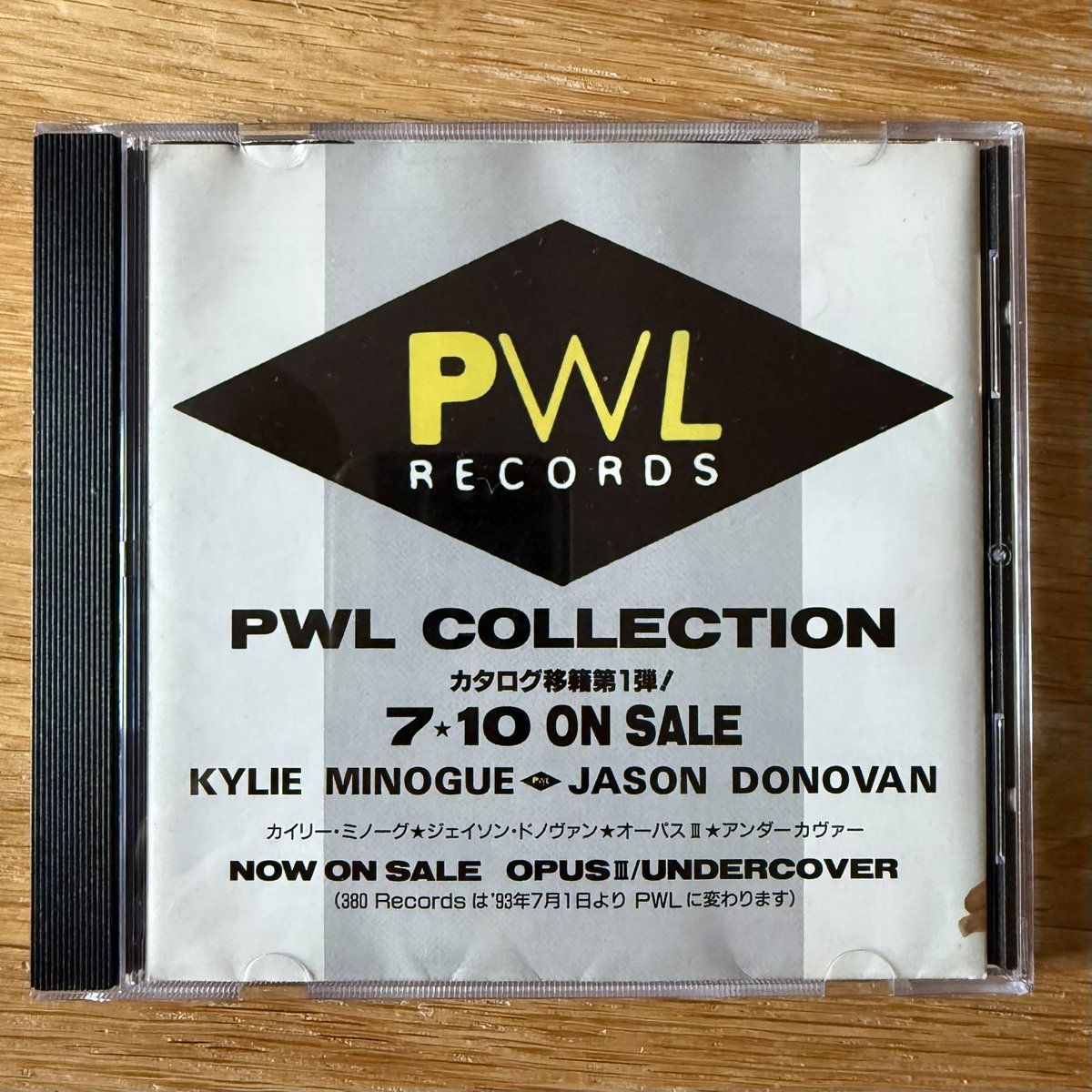 RetroPopBoy's tweet image. New arrival! This 1993 Japanese promo compilation CD mixes old and new. It’s long been in my want list so I was delighted to find it for less than £30! #PWLCollection @PWLHitFactory