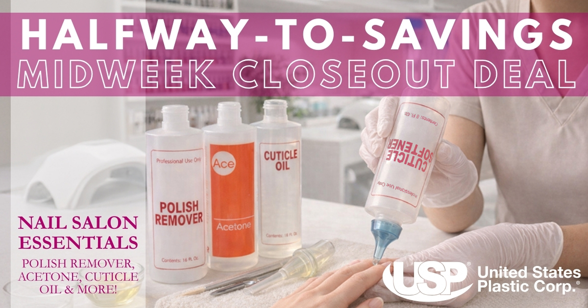 usplastics's tweet photo. Keep your salon organized &amp; professional with embossed Bottles for acetone, polish remover, cuticle oil, lotion &amp; more.
⚡ 30% off stock up before they’re gone! 👉 https://t.co/XIpOkeWvhy https://t.co/FcszNbjrKJ