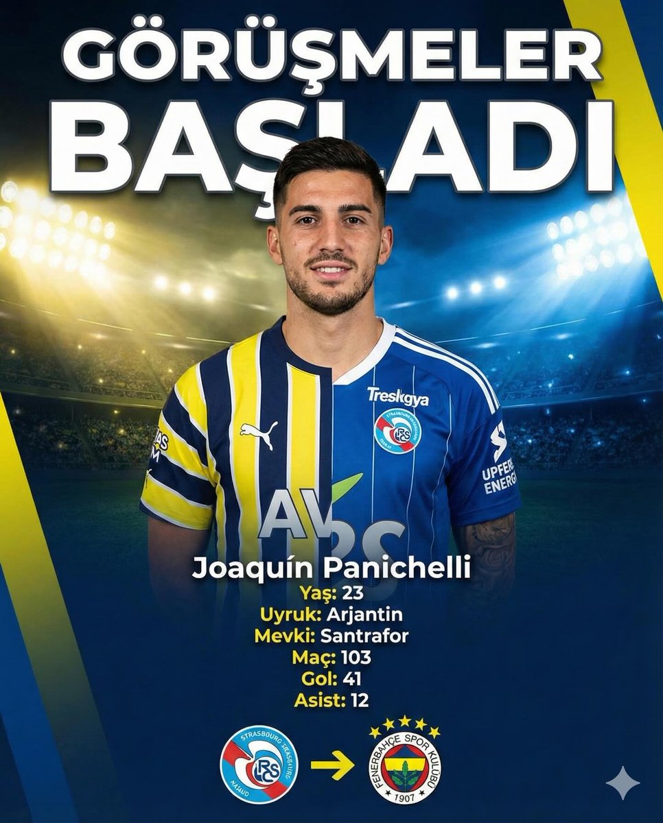 Fenerbahçe, Strasbourg forması giyen Joaquín Panichelli ile ilgileniyor. Fenerbahçe oyuncu ve kulübü görüşme halinde.

(ErdemAkbaş/ASpor)

#Fenerbahce #Futbol #Sports #Transfer