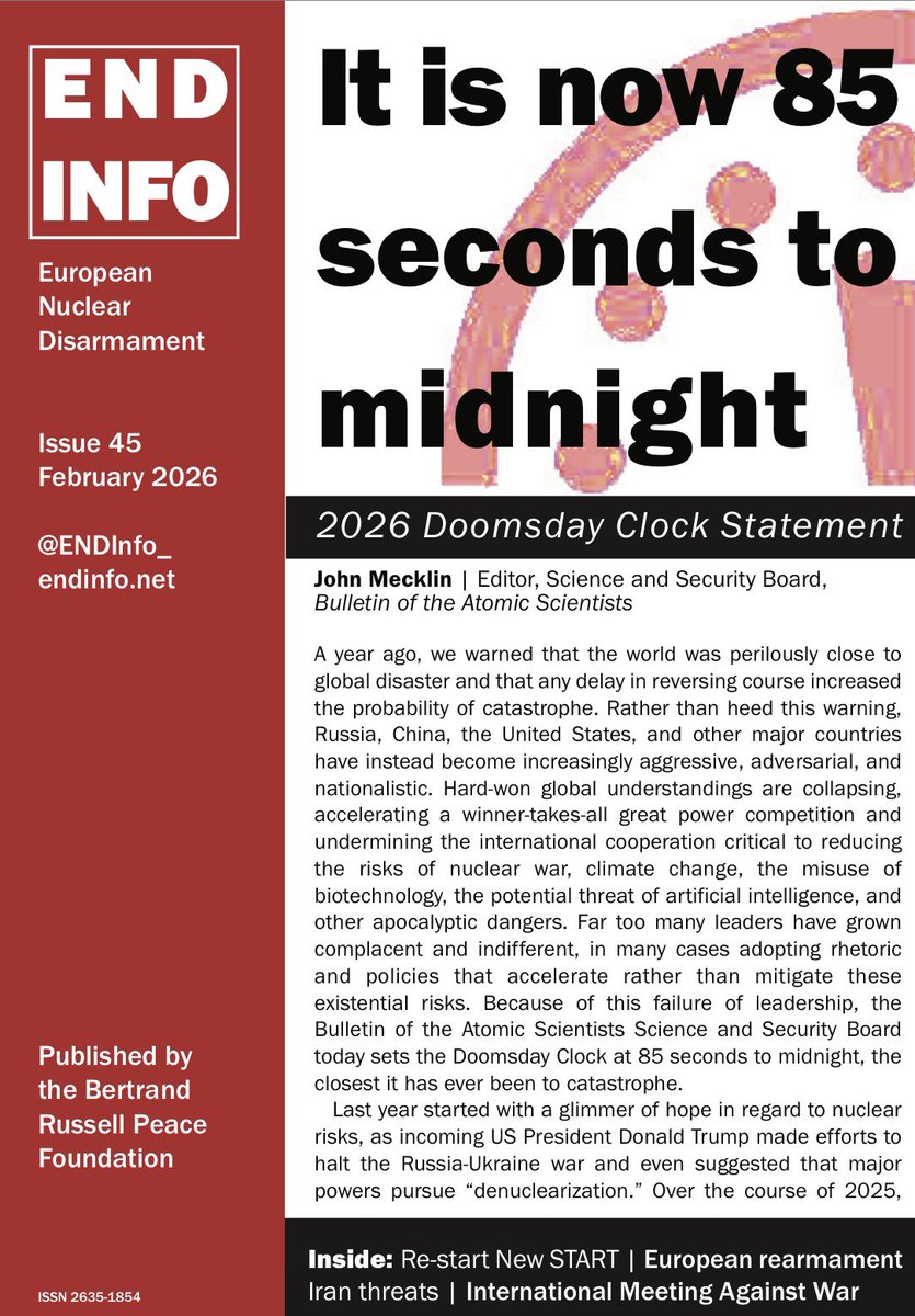 European Nuclear Disarmament tweet media