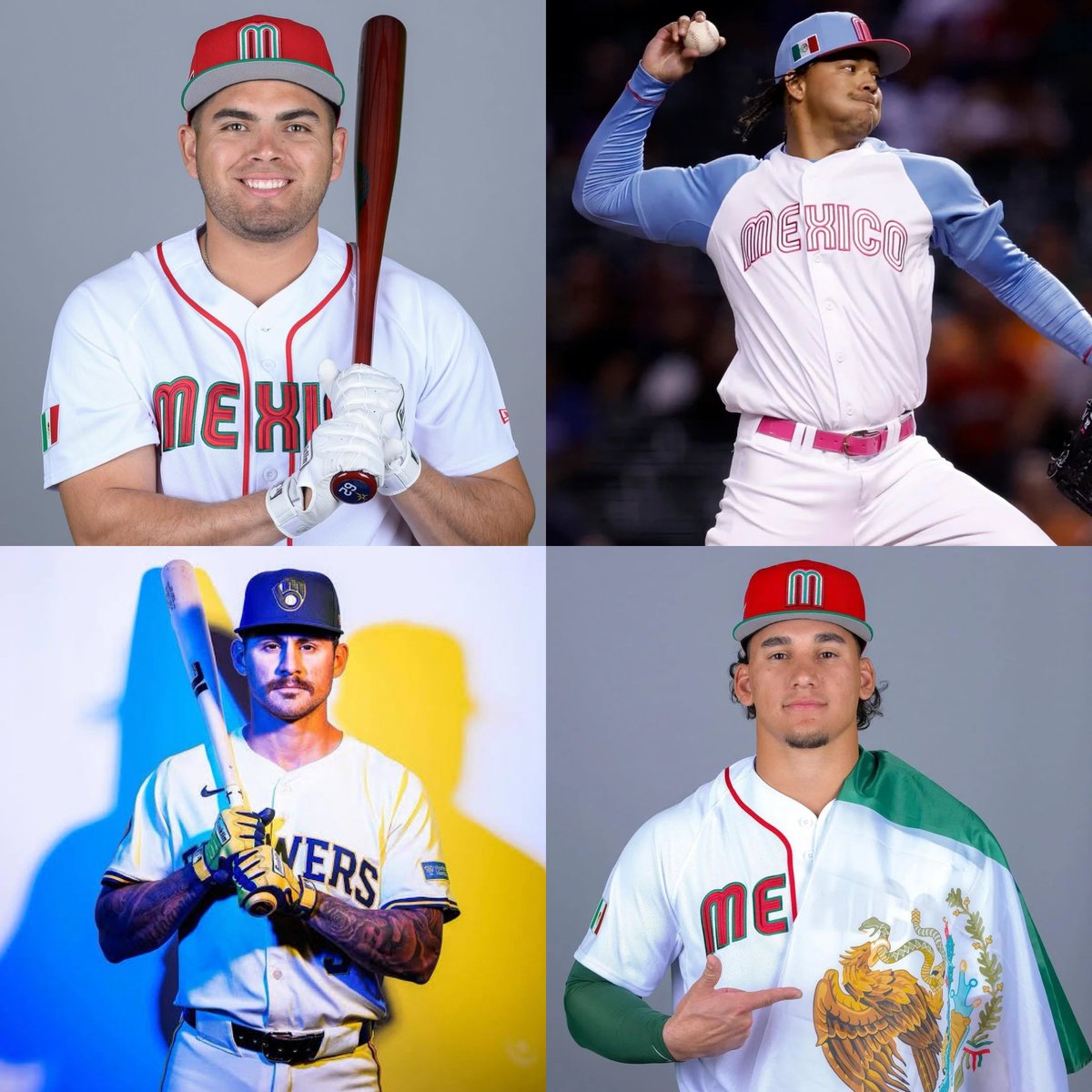 _MiguelLugo's tweet photo. 🚨 CONFIRMADOS 🚨

La Selección Mexicana de Béisbol🇲🇽 confirmó a cuatro big leaguers más para el Clásico Mundial 2026.

Jonathan Aranda🇲🇽
Taijuan Walker🇲🇽
Joey Ortiz🇲🇽
Alek Thomas🇲🇽 https://t.co/On2hqJYLoV