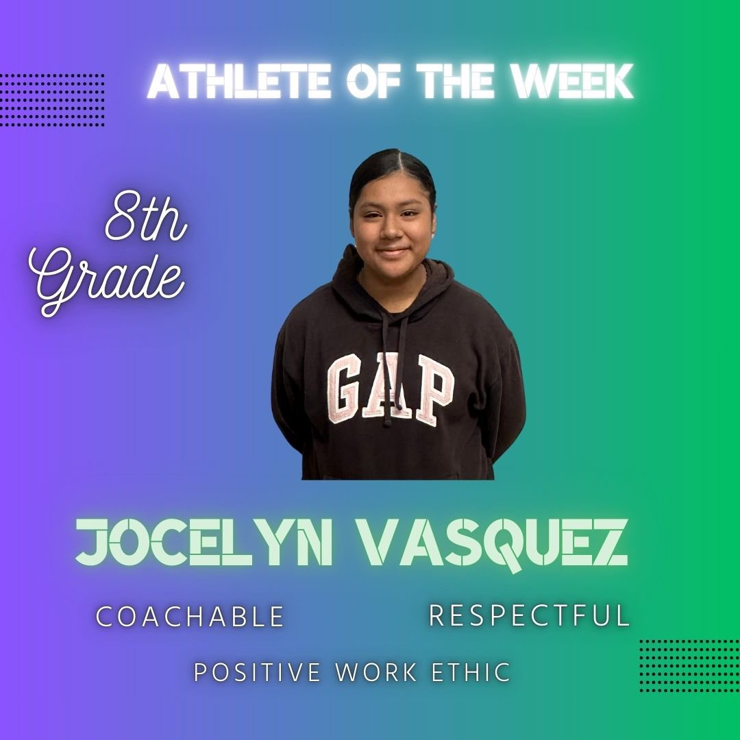 Congrats to our 7th &amp; 8th Grade Athletes of the Week!