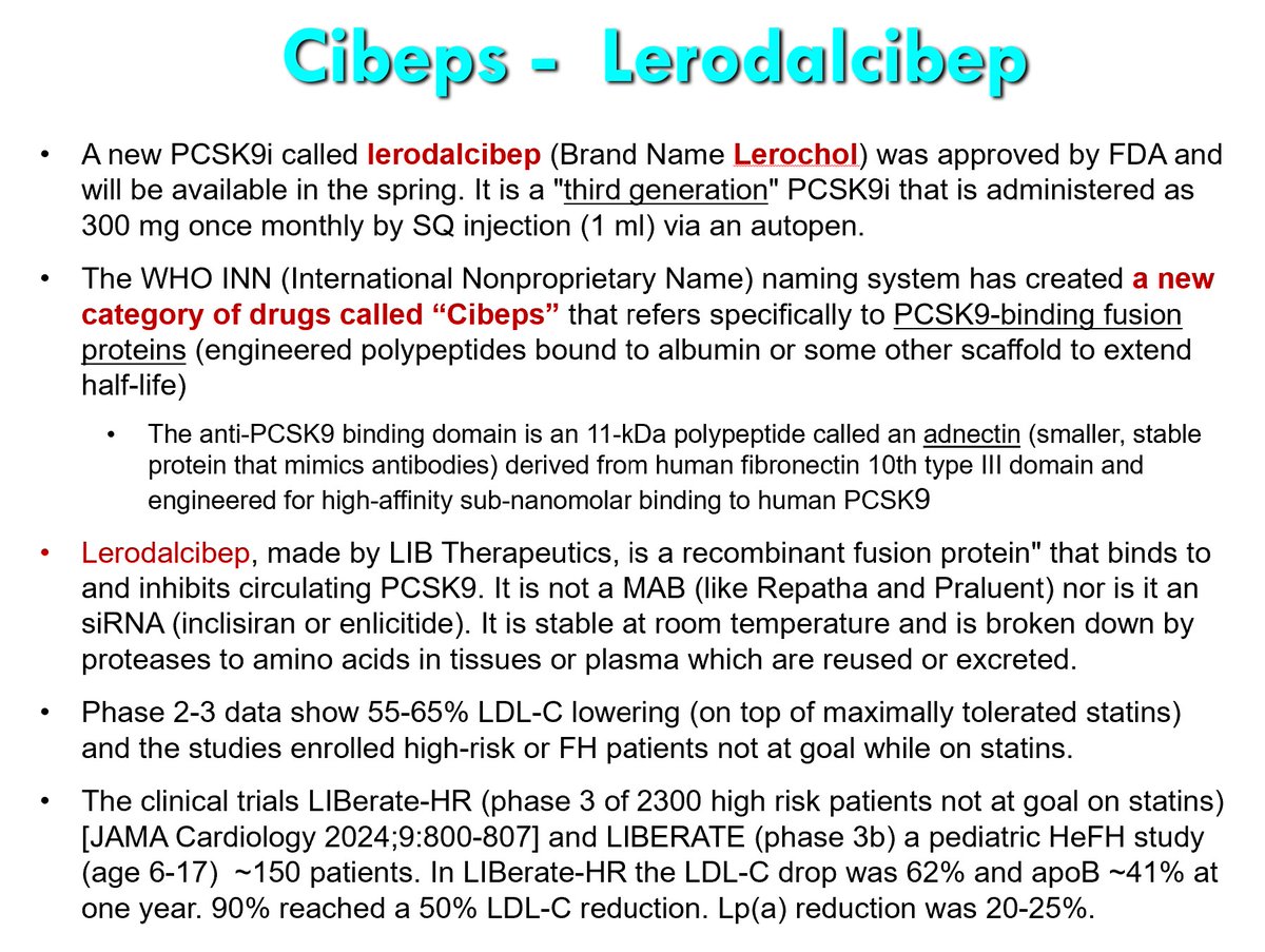 Drlipid's tweet image. Some PCSK9 inhibitor news and we have a new class of medication - The Cibeps. @nationallipid @society_eas @ASPCardio @escardio @atherosociety @FamilyHeartFdn @fhpatienteurope #cholesterol