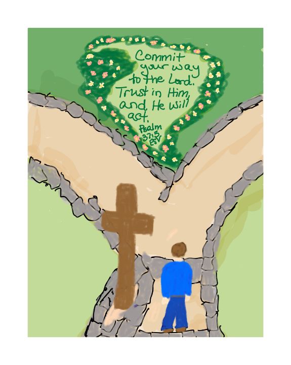 Art of the Day! "Crossroads of Trust". Buy at: ArtPal.com/rootedinthefol…