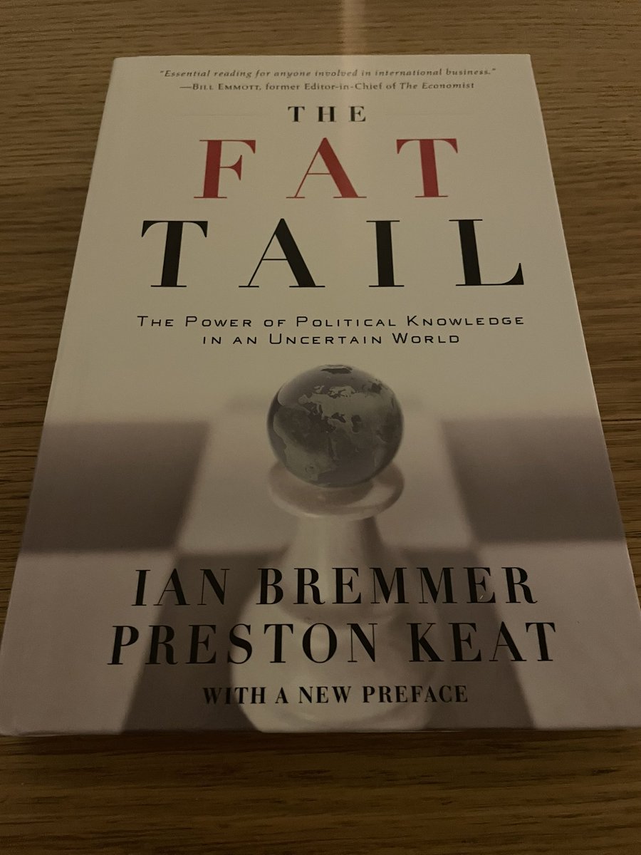 Weekend plans just got upgraded 📚✨ — The Fat Tail (by <a href="/ianbremmer/">ian bremmer</a> &amp; Preston Keat) for anyone who knows the real risks are the ones everyone else ignores <a href="/gzeromedia/">GZERO Media</a> <a href="/EurasiaGroup/">Eurasia Group</a>