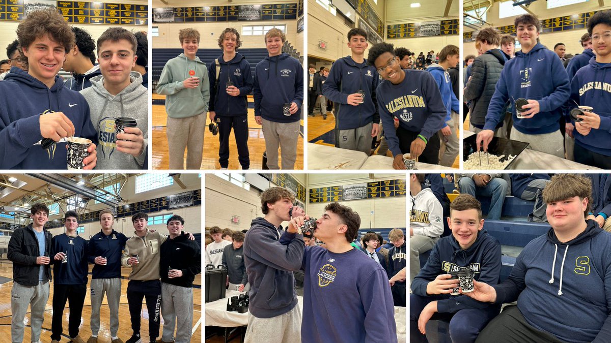 Salesianum's tweet photo. Starting off our Friday the best way—hot cocoa in hand and a dress-down day to support Salsthon!
#Salesianum #Salsthon #Brotherhood #ClaimTheName https://t.co/zkQU23cYKX