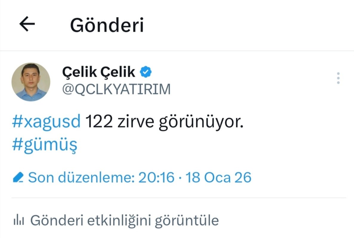 QCLKYATIRIM's tweet photo. Gümüş 122 dolar tarihi zirveyi nokta atşı 10 gün önceden tek biz söyledik.
#GOLD #xaguusd #gümüş #Xagtry #ALTIN #ALTINI #XAUUSD #OnsAltın #GRAMALTIN #gram #altıns https://t.co/x39AHBFLmt