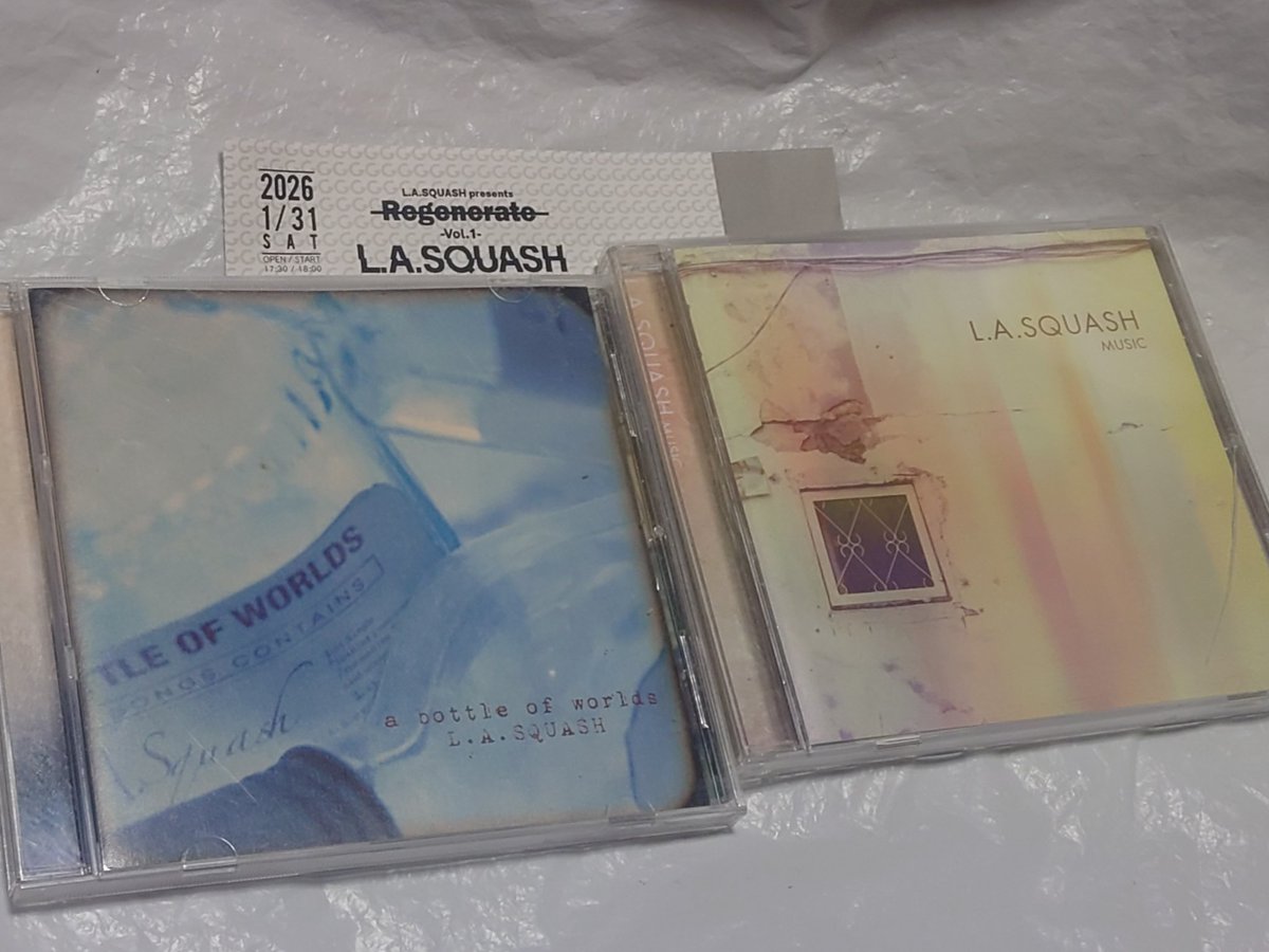 よいよね😏🎵L.A.SQUASHが復活ライブした25/6/1のMEANINGプレゼントPACK THiS AIR(今年開催5/31)をリアル見れて楽しい感動して👀🤩🥹🎶そして26/1/31地元京都で復活ライブを対バンがRIDDLE.MEANINGは熱厚すぎるやろう😈✊タオル.チケ🎫.CD💿音源で予習復習中😉🎧🎵
#L.A.SQUASH