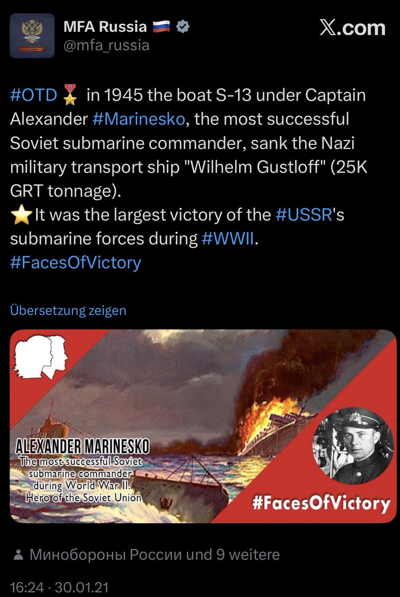 Timmy_nbr's tweet photo. @GrimbartStudio Und die Russen feiern sich noch dafür. 
Wenn man sich die Kriegsverbrechen der Alliierten anschaut, braucht niemand mit Finger auf Deutschland zu zeigen. https://t.co/JTAUpRhazO