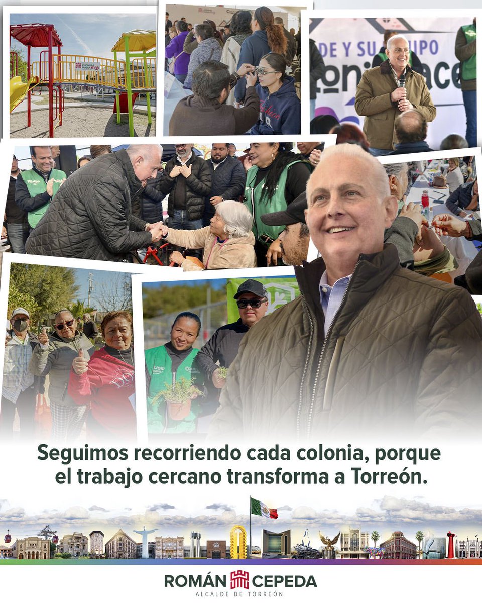 RomanCepeda's tweet photo. Con las brigadas municipales atendemos con cercanía a las familias torreonenses, entregando resultados que transforman su calidad de vida. ¡#Torreón no se detiene! #TorreónSiemprePuedeMás 👊 #CoahuilaPaDelante https://t.co/g8lhwn9aUH