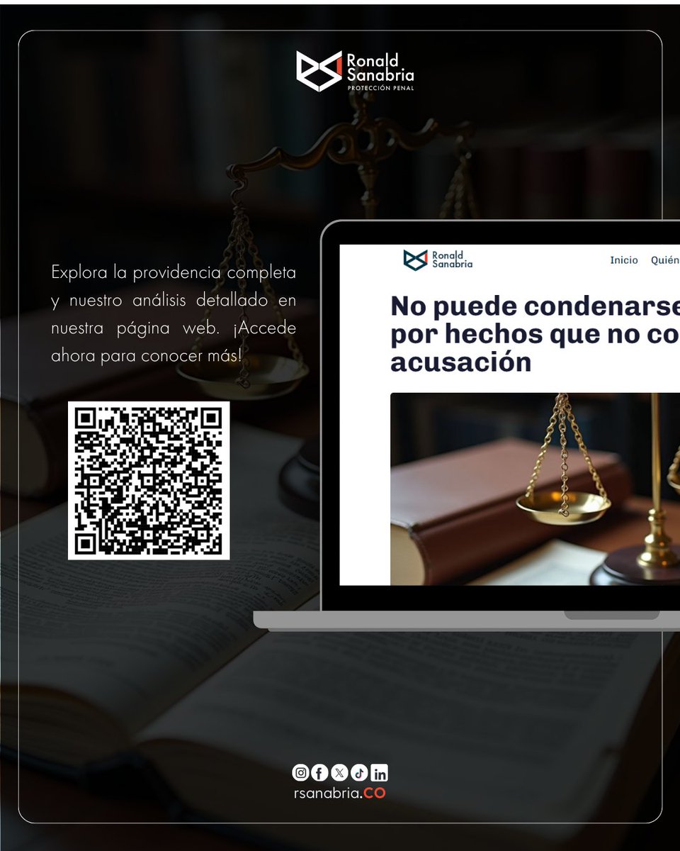 RsanabriaCo's tweet photo. 📚Un mensaje contundente: la acusación marca el marco del proceso y también el límite del poder punitivo.
🔎Sigue la cuenta y consulta el análisis completo.
#PrincipioDeCongruencia #ProcesoPenal #JurisprudenciaPenal #DerechoDeDefensa https://t.co/IP4ex2aL59
