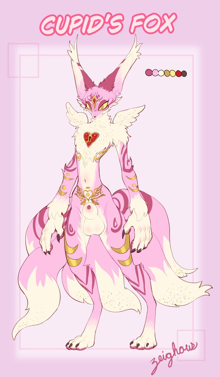 Also still selling this Cupid's Fox! $50 for the concept (the rights to this image an use of character) and $75 for me to make the full ref!
Message if interested!