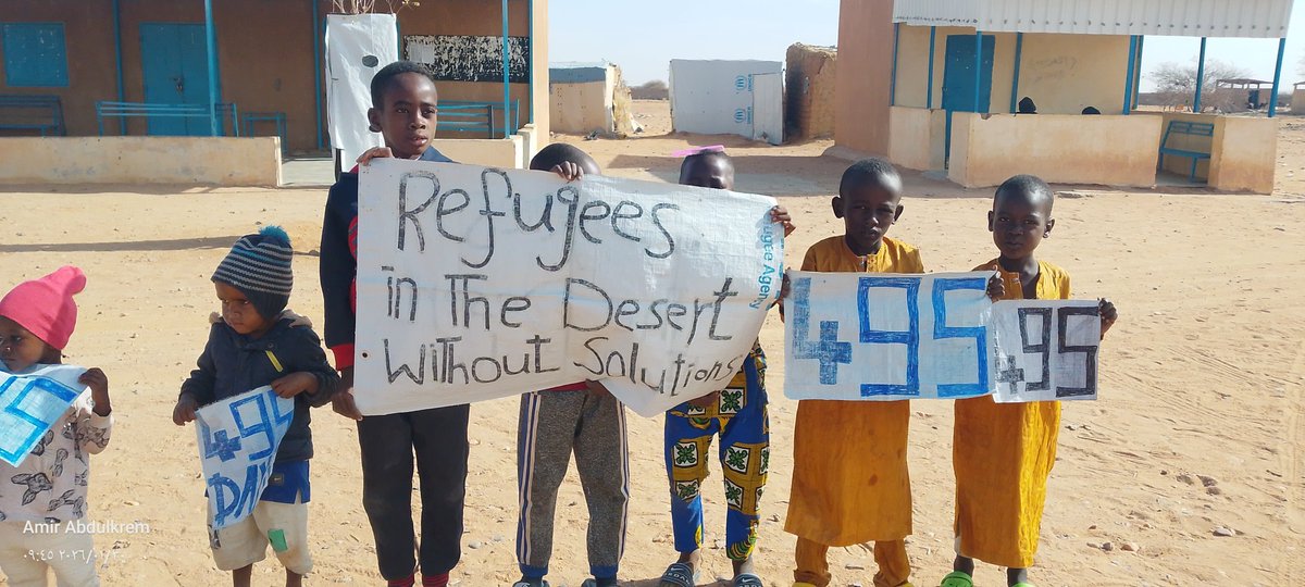 AbdulHalim71671's tweet photo. 🔴 ((  495  )) days of peaceful protest at Agadez humanitarian center 
Demanding a dignified life 
and a decent life..
We want to live like you 
#pleaseHelpUs
Please help US 
@UN @Refugees @UNGeneva @UNHumanRights @UNmigration https://t.co/Y1okqC8SbB