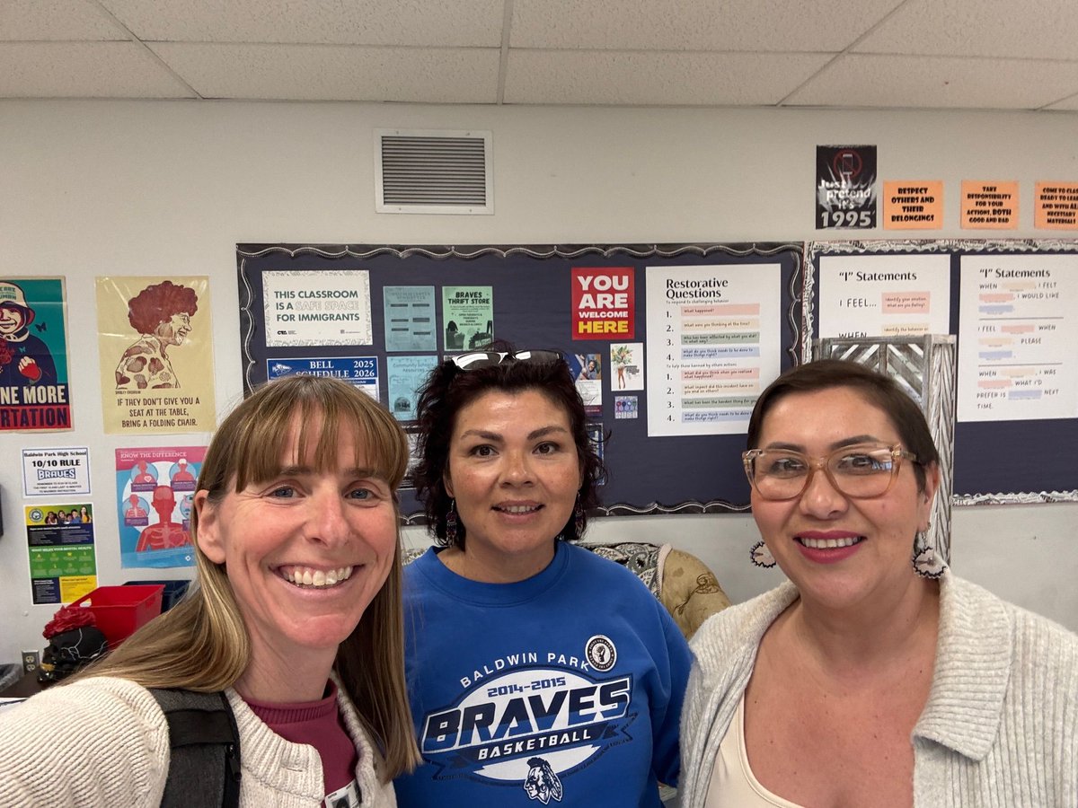 Field Work FRIDAY- Ricki had the privilege to work with Restorative Intervention Support Encouragement Teachers in Baldwin Park USD the past two days! 

#strongsystems #intervention #othermeansofcorrection #restorativepractices