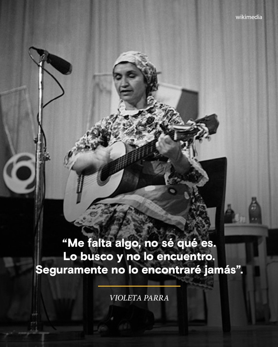 HistoryLA's tweet image. #HoyEnLaHistoria En 1967, moría Violeta Parra, figura central del folclore chileno y referente de la canción popular latinoamericana.