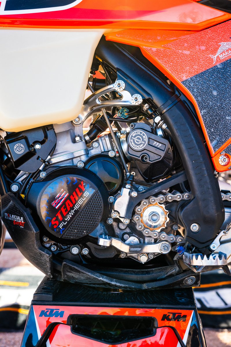 mototass's tweet photo. Moto Tassinari is proud to sponsor the Bullet Proof Designs Hard Enduro Team for 2026. The partnership will see the Bullet Proof Designs Hard Enduro Team KTM 300XC-W bikes outfitted with our V4X26AM VFORCE4X reed valve system. 

📸: calafiaconcepts https://t.co/Pxkr4jXX2F