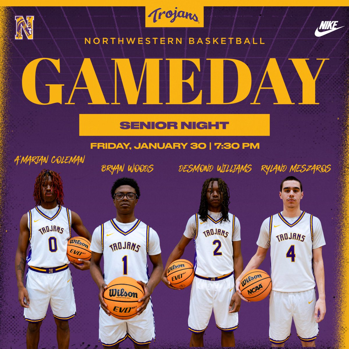 Northwestern Trojans Men’s Basketball tweet media