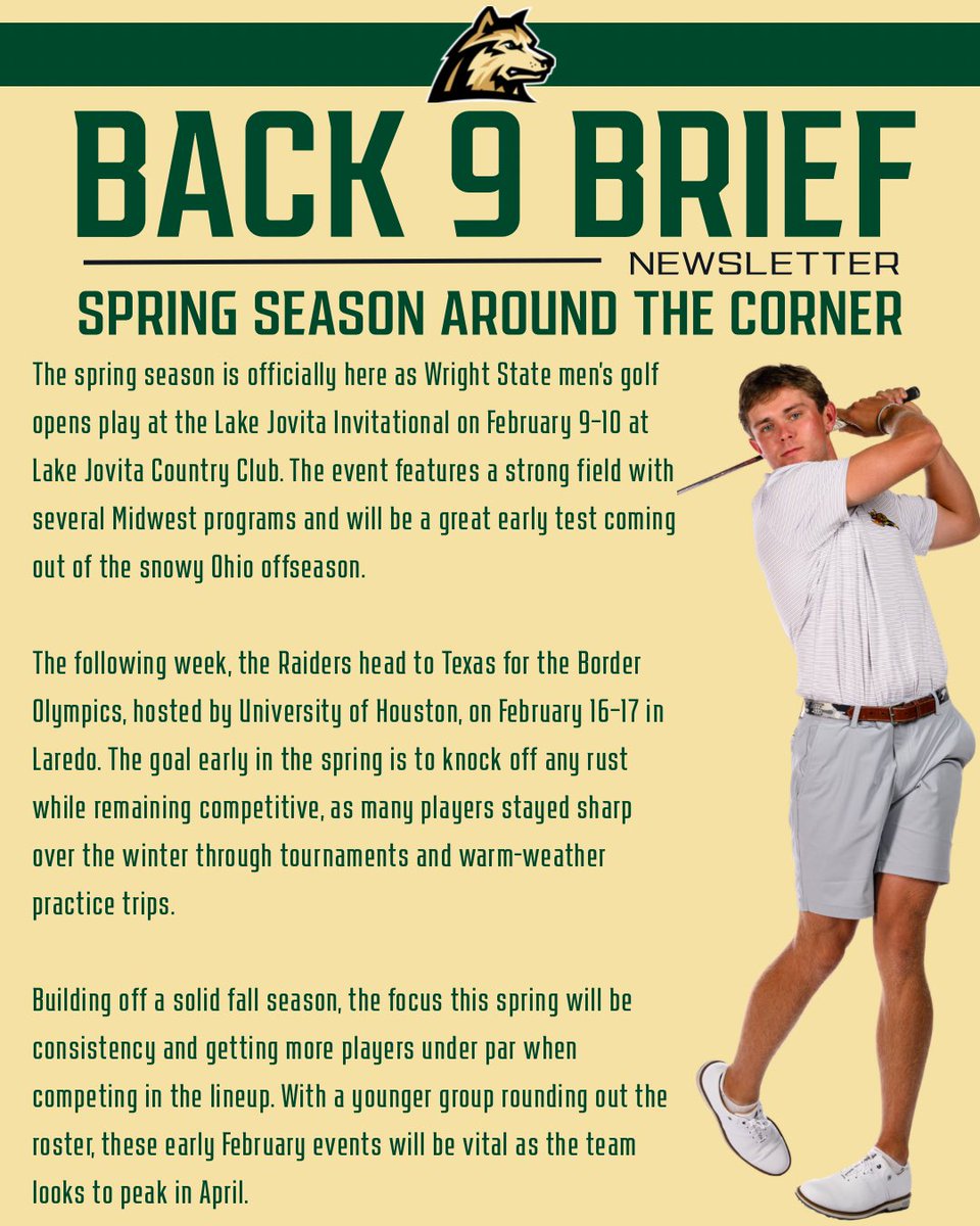 Wright State Golf tweet media