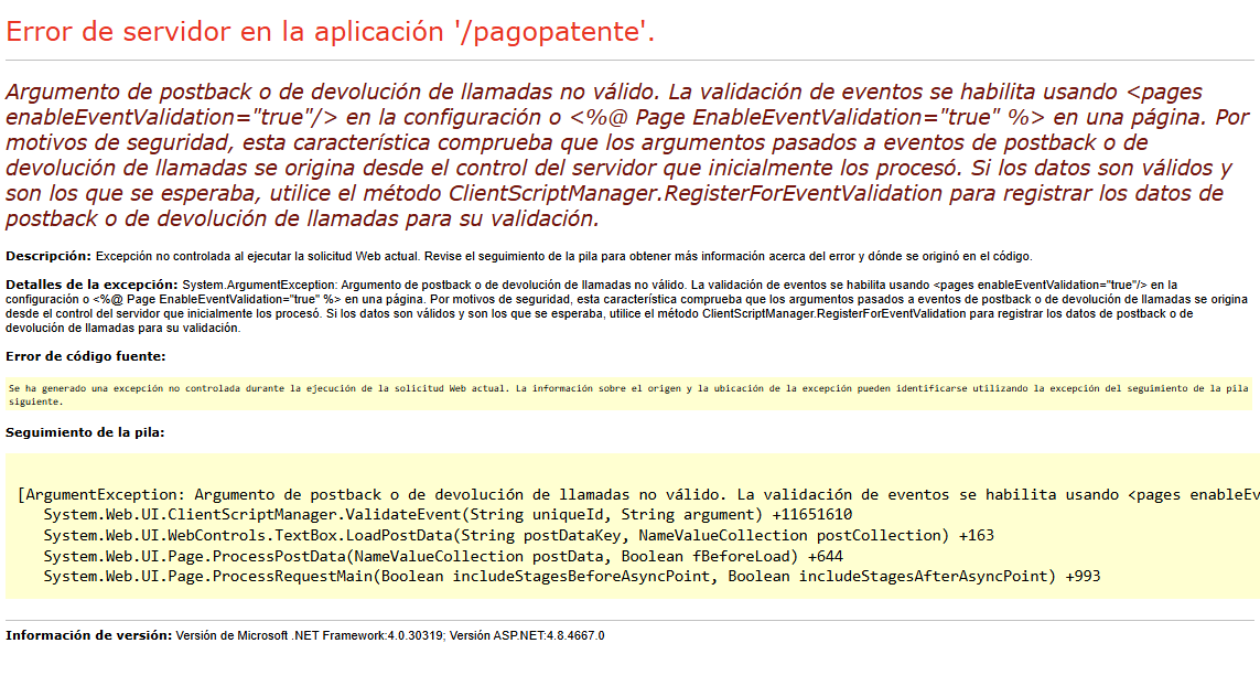 JaimePastrian's tweet photo. En problemas está el sitio web de @Muni_Stgo y @Muni_LaCisterna para tratar de pagar patentes comerciales. El pantallazo corresponde a la pag de stgo.. https://t.co/nkQuZO3n8n