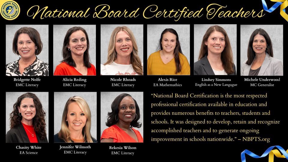 Team NBCT Week celebrates the impact of National Board Certified Teachers.

SCS is proud to honor our 21 NBCTs—with only 5.13% of AL teachers earning this distinction.

Congrats to our NBCTs and those pursuing certification! Your leadership and impact matter. #TheSpartanStandard