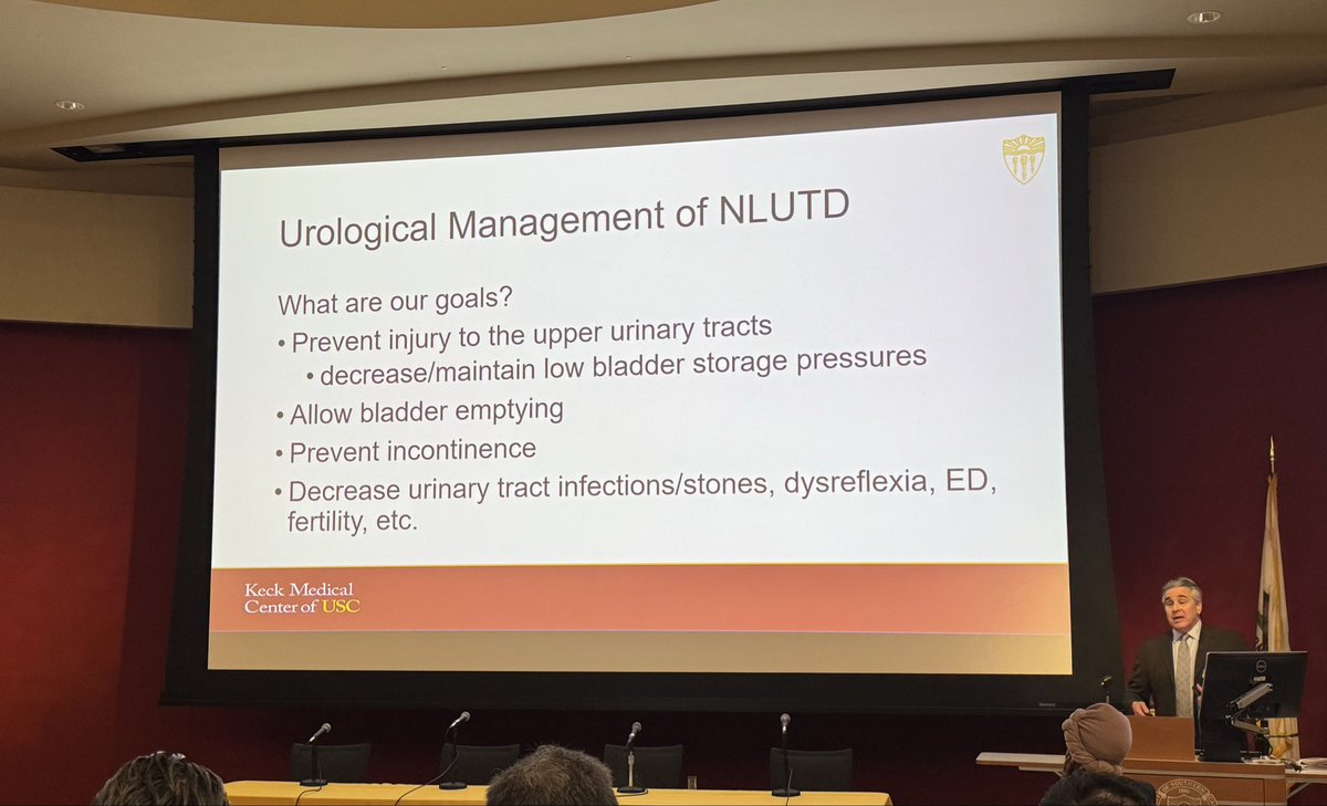 USC_Urology's tweet photo. Dr. David Ginsberg talks about neuromodulation and neurogenic lower urinary tract dysfunction. #USCurology #practicalurology26 https://t.co/r6R5J9R46T