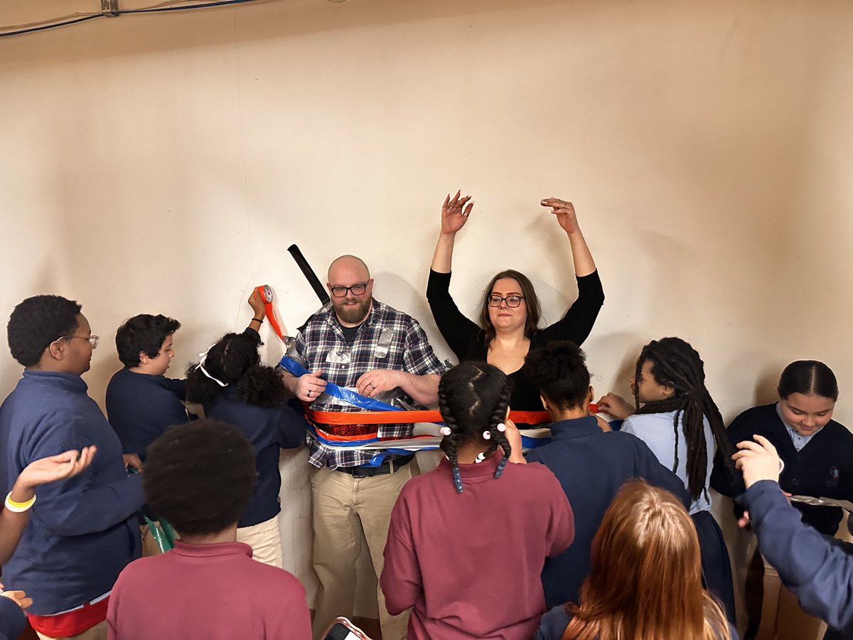 Students <a href="/csasyracuse/">Citizenship & Science Academy of Syracuse</a> read more than 6,000 pages to duct tape the teachers to the wall. #readingcommunity <a href="/CharterEmpire/">Empire Charter Consultants</a>
