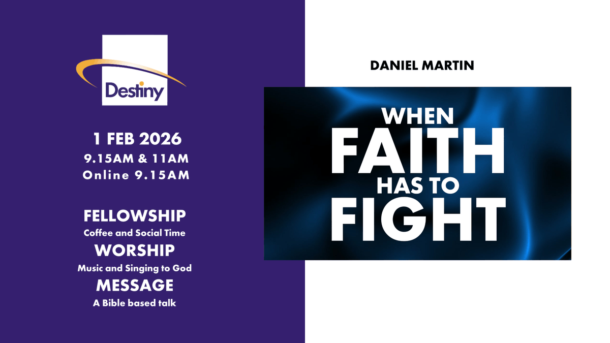 dccwakefield's tweet photo. When Faith has to Fight.....  Find out more this Sunday at Destiny Church Wakefield 9.15 or 11am https://t.co/rj8CuRwys4