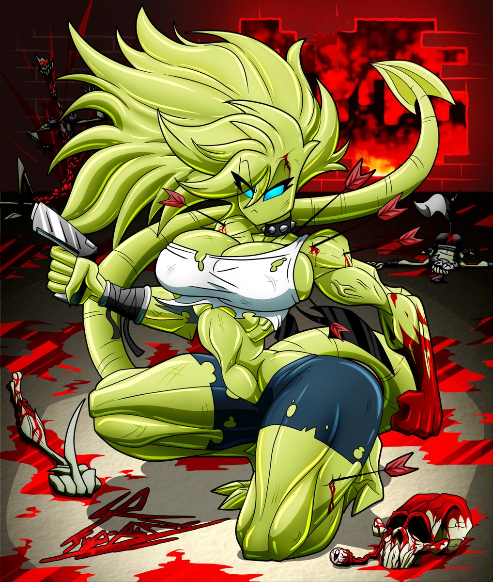 SubRealStudios1's tweet photo. No se metan con ella, pueden terminar mal. 😱
Protagonista: DeeDee-Demon (The Mighty Green Demon)
#DeeDeeDemon #TheMightyGreenDemon #ocart #monstergirlencyclopedia #CartoonArt #originalcharacter https://t.co/So2JKkuALZ