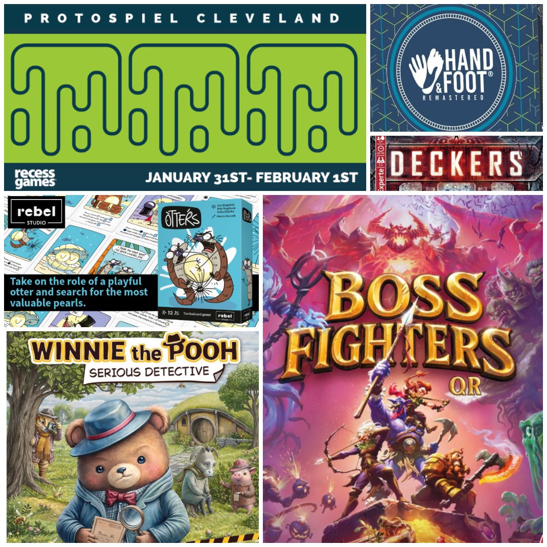 Playtest games at Protospiel Cleveland - mailchi.mp/recess/playtes…

Protospiel - Cleveland is an extension of the popular Protospiel game design and development convention series. Amateur and established game designers come together to test game prototypes.