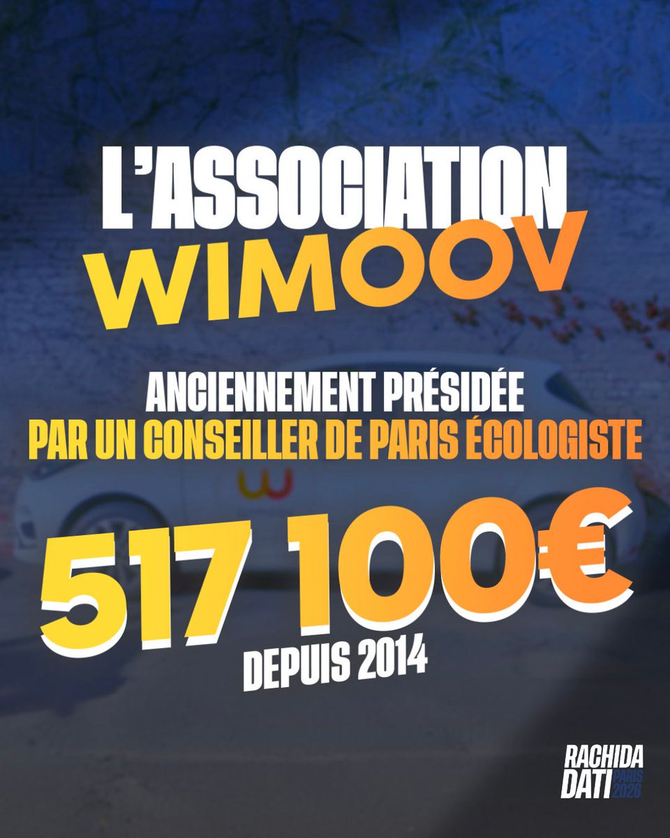 9️⃣ Wimoov
Anciennement présidée par un conseiller de Paris écologiste.
517 100€ depuis 2014.
Conflit d’intérêt ou simple coïncidence?
Avec l'argent des Parisiens. 
[9/10]